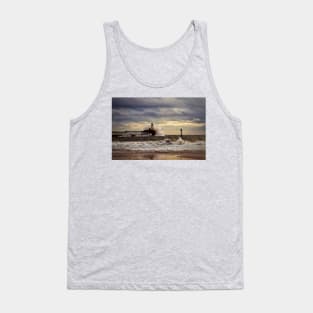 Storm at the harbour mouth Tank Top